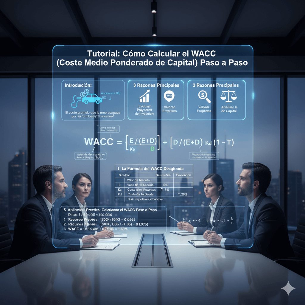 Tutorial C mo Calcular El WACC Coste Medio Ponderado De Capital Paso 