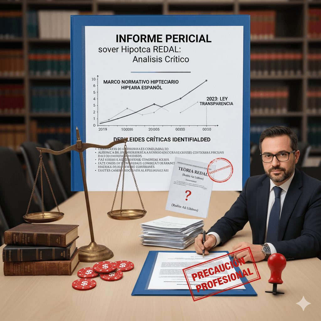 Lee más sobre el artículo Informe Pericial sobre Hipoteca REDAL: Análisis Crítico de la Teoría «Redito Ad Libitum»