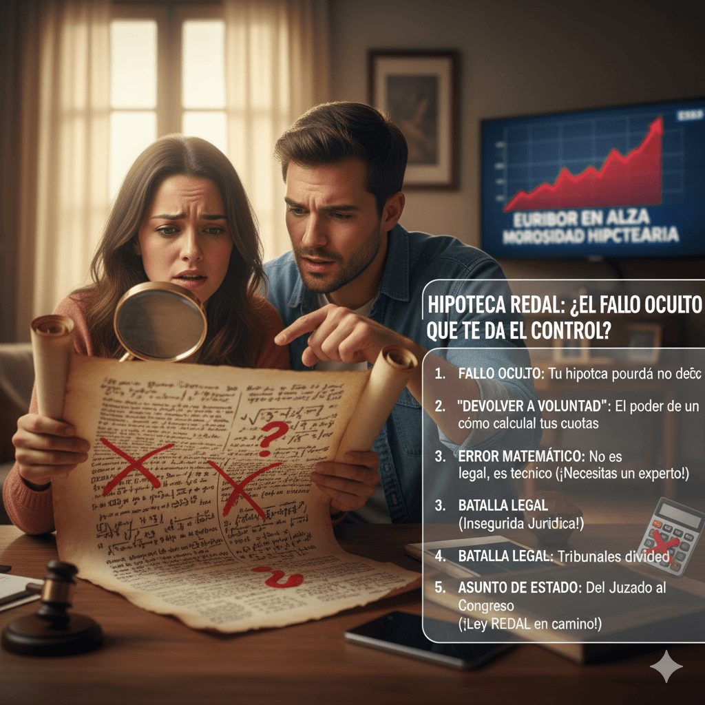 Lee más sobre el artículo ¿Y si tu hipoteca tuviera un error matemático que te da el control? Descubre las hipotecas REDAL